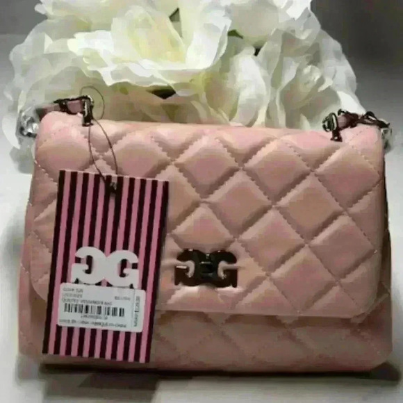 NWT GILDA PARIS GGH-521 Quilted Messenger Shoulder Bag in Blush - Picture 3 of 11